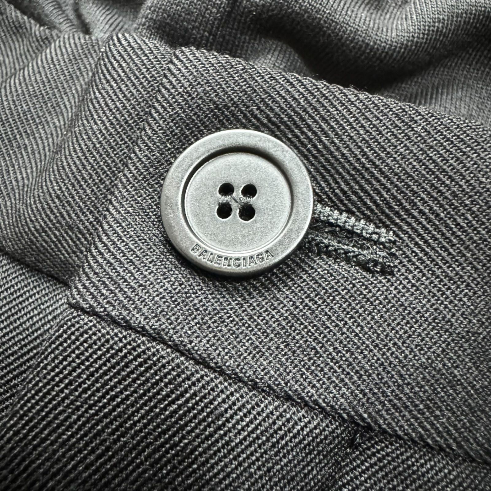 バレンシアガ ダブルフロントスラックスパンツ Balenciaga】ダブルフロントパンツ size XS - メルカリ