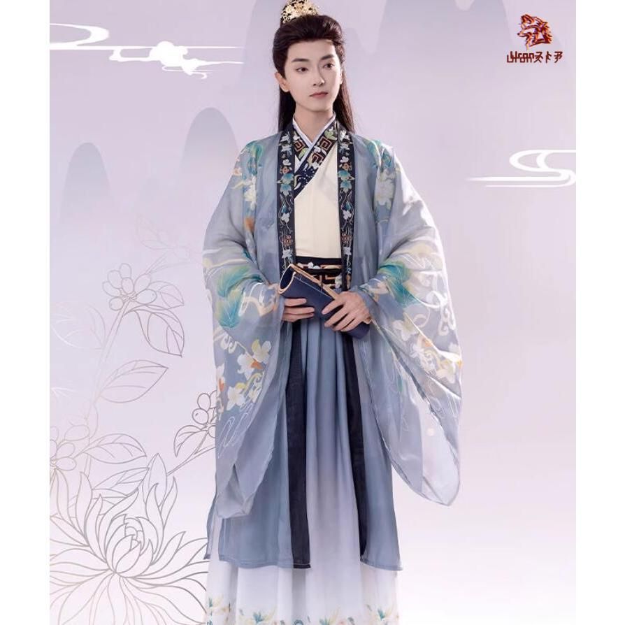 高品質 文化祭 漢服 大人 男女兼用 中華コスプレ衣裳 振袖の羽織付き 華やか3点セット メンズ レディース 爽やか 飄逸 グラデーション チャイナ服 花柄プ BJ1003ML03 ハロウィン IMPECCABLEHEALTHCARESERVICES_COM