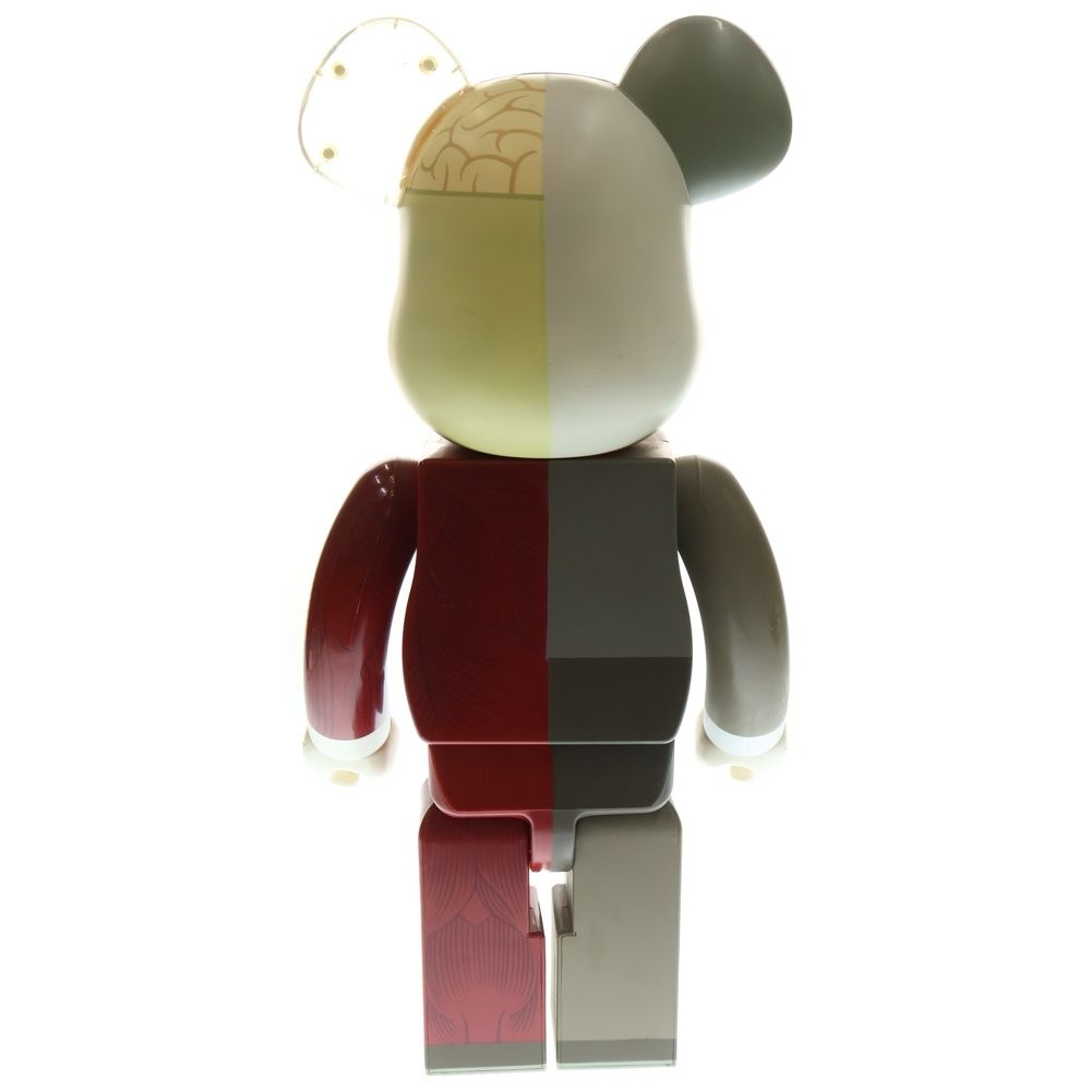 MEDICOM TOY メディコムトイ BE RBRICK Original Fake ×KAWS Companion Dissected Grey 1000% カウズ ベアブリック フィギュア 人体模型 レッド|グレー