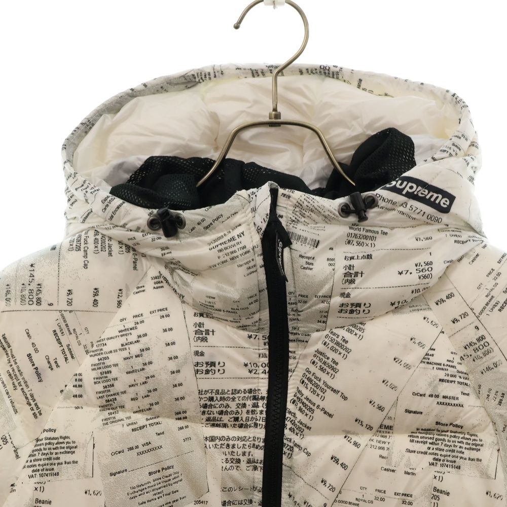 SUPREME (シュプリーム) 20AW Hooded Down Jacket Receipts レシート 
