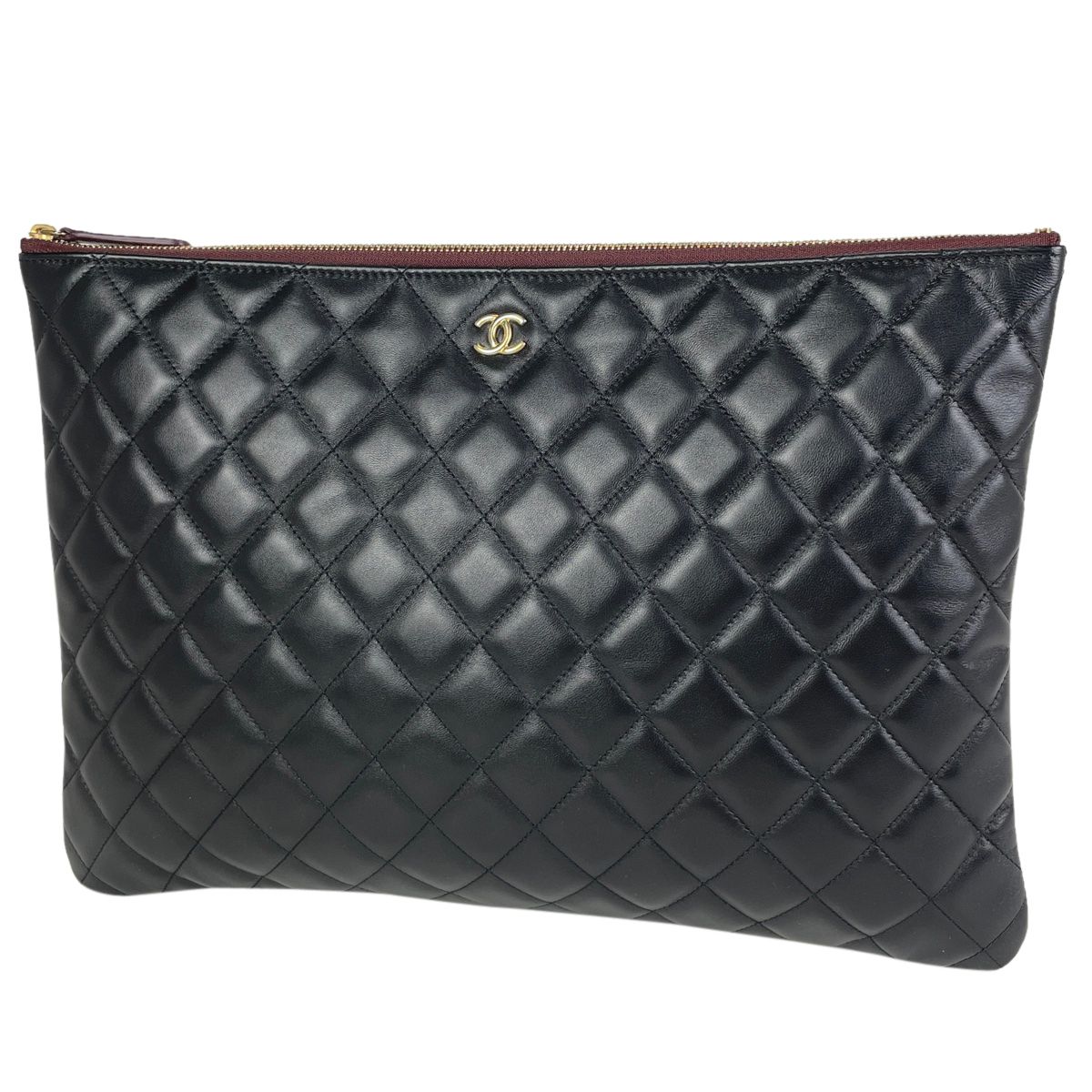 シャネル CHANEL ココマーク クラッチバッグ マトラッセ セカンド 