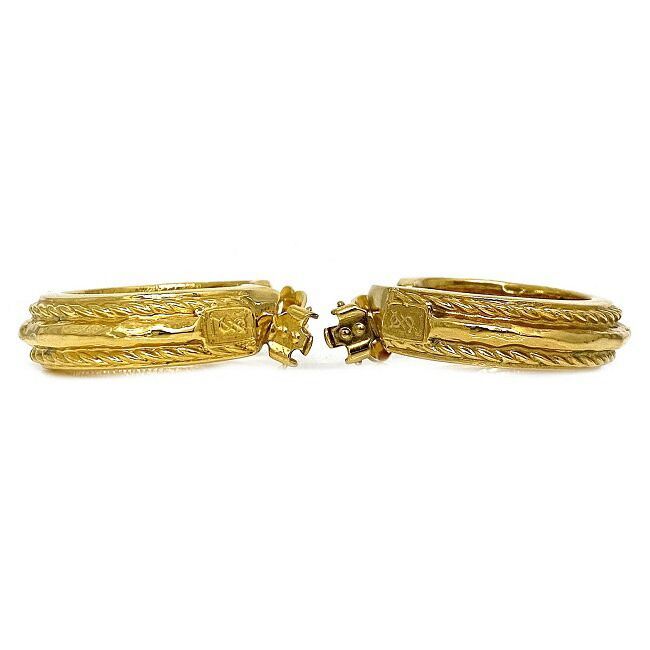イヴ サンローラン イヤリング ゴールド YSL フープ GP 中古 - メルカリ