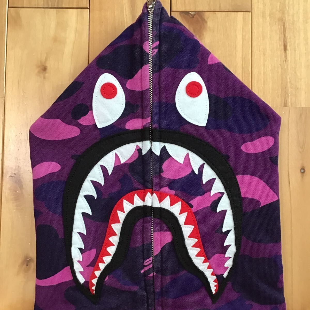 新品・送料無料 BAPE パープルカモ スウェット （A BATHING APE