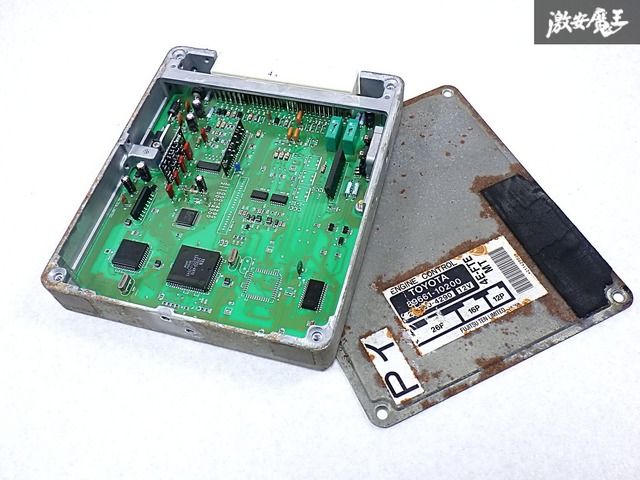 実動車外し トヨタ 純正 EP91 スターレット グランツァV 4E-FTE MT エンジンコンピューター ECU CPU 89661-10200 棚M-1