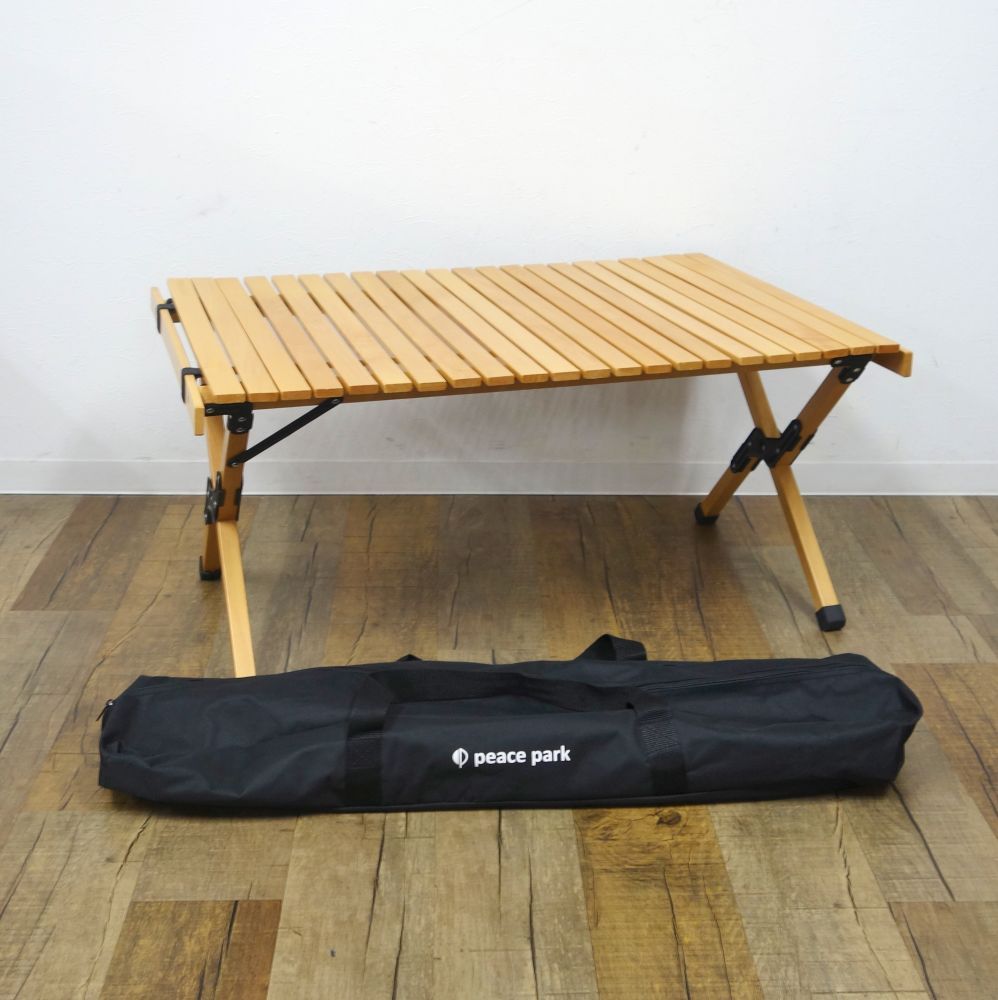peace park 折りたたみ木製アウトドアテーブル