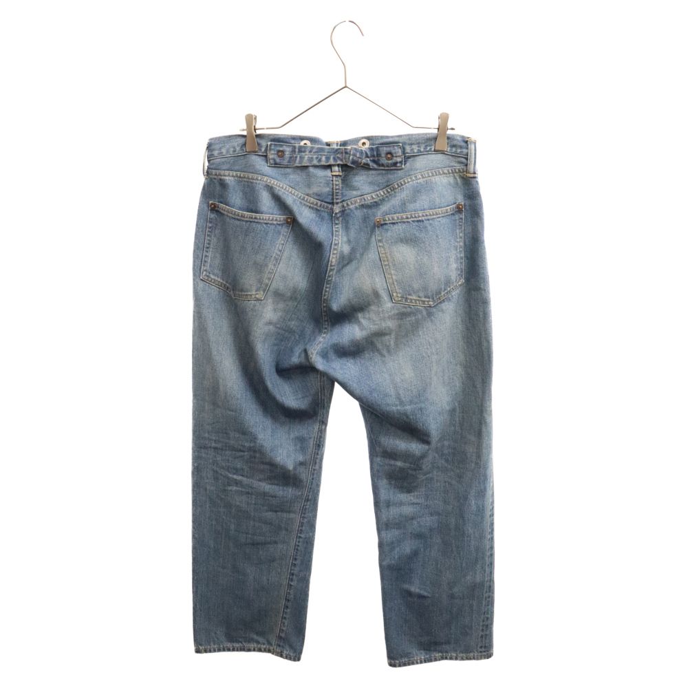 A.PRESSE アプレッセ No.2 Washed Denim Pants ウォッシュドデニムパンツ バッグストラップ インディゴ 23SAP-04-06H A.PRESSE (アプレッセ) No.2 Washed Denim Pants ウォッシュドデニム