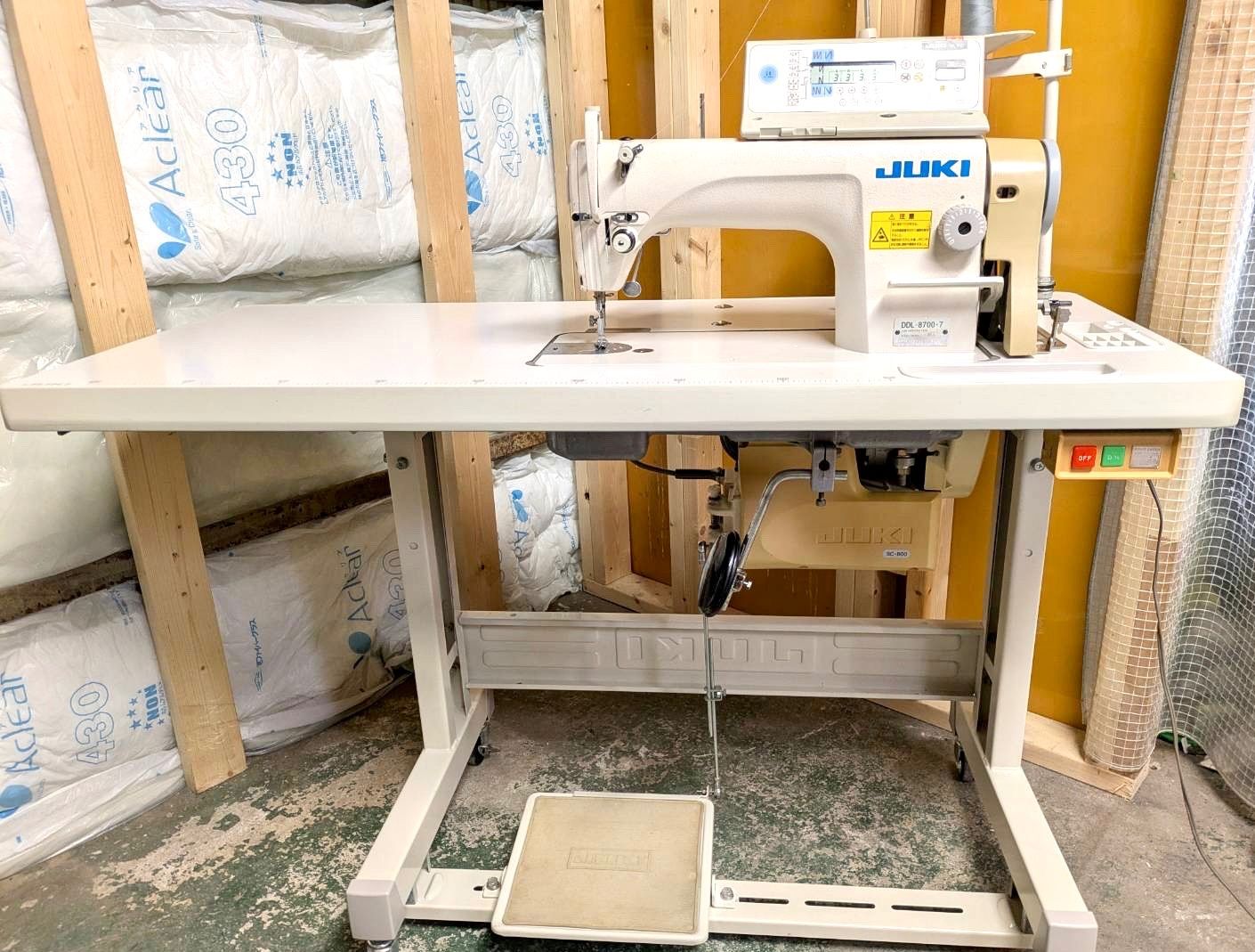 JUKI DDL-8700-7 SC-910N 工業用本縫いミシン 100V DDL-8700-7（自動糸切り） DDL-8700｜1本針本縫ミシン｜JUKI工業用ミシン