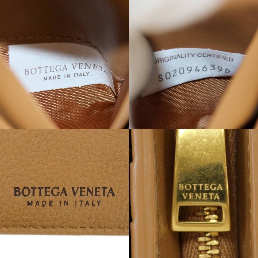 BOTTEGA VENETA/ボッテガ ヴェネタ レザー 二つ折り長財布 ES Bランク