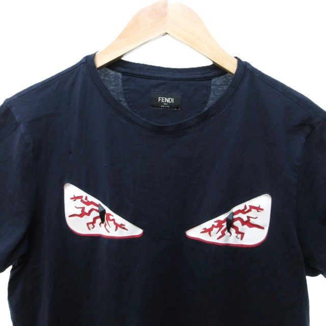フェンディー　FENDI モンスター　Tシャツ　ネイビー XS 2023年新作 フェンディ コピー Tシャツ モンスター FENDI 遊び心