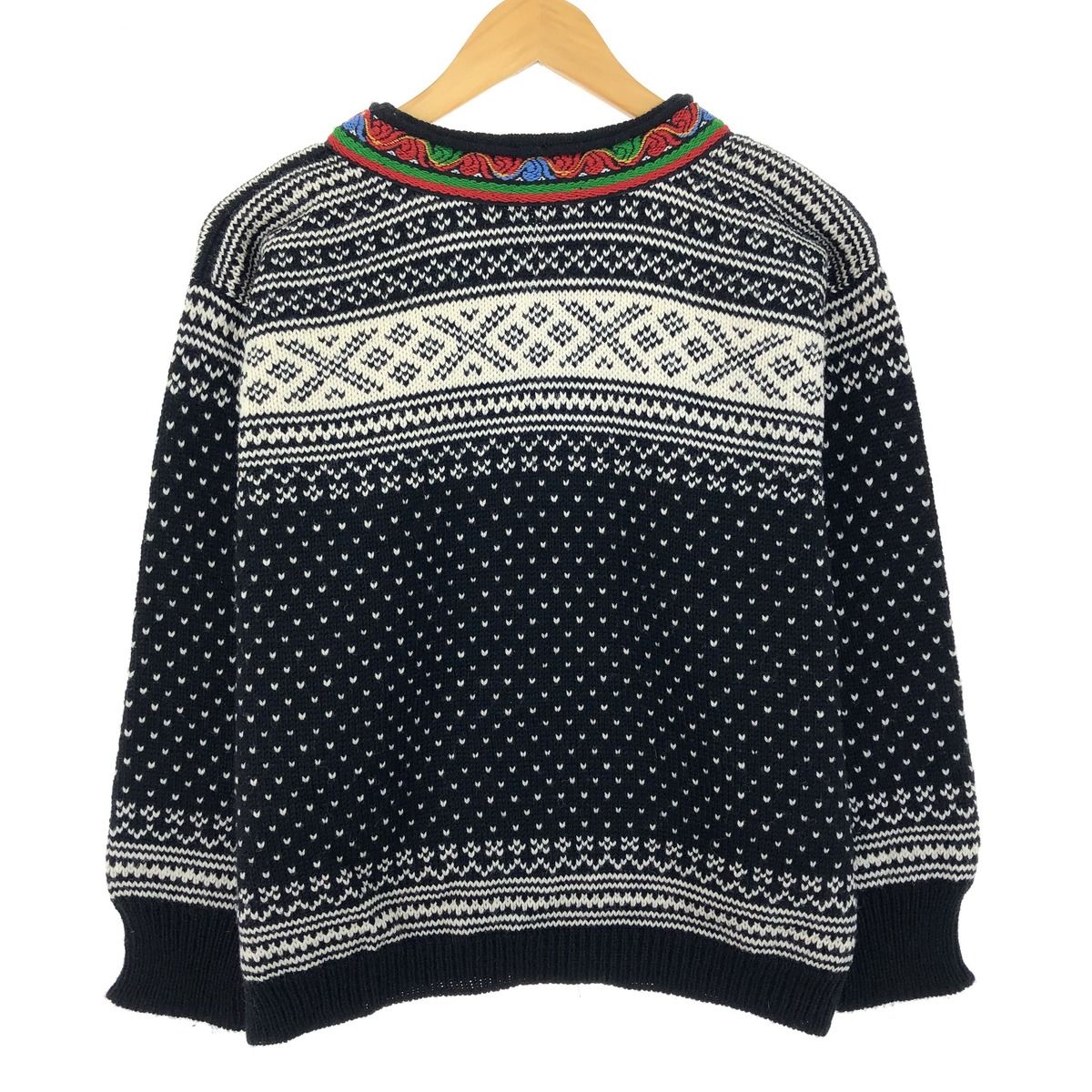 DALE of NORWAY 総柄 ノルディック柄 ウール チロルカーディガン