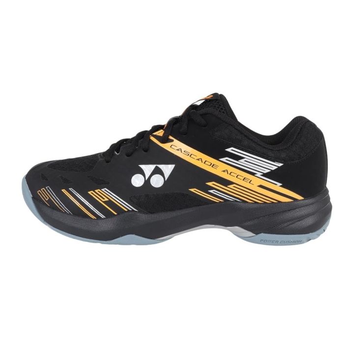 【新品・5営業日で発送】YONEX ヨネックス パワークッションカスケードアクセルワイド (SHBCA1W) 色 : ブラック／オレンジ サイズ : 26.0 