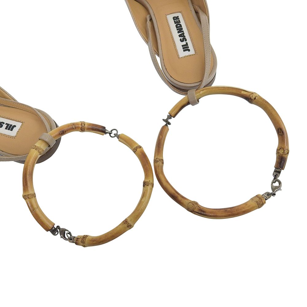 箱付超美品 ジルサンダー JIL SANDER 2023年 BAMBOO FLAT SANDAL 箱付超美品 ジルサンダー JIL SANDER 2023年 BAMBOO FLAT SANDAL