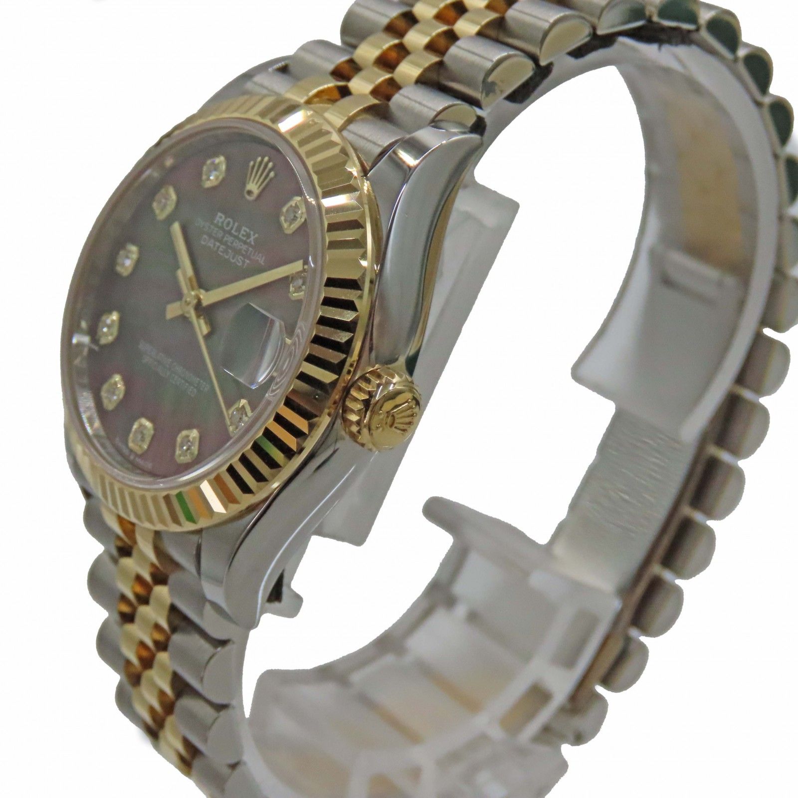 中古 ロレックス ROLEX 278273NG ランダムシリアル ブラックシェル /ダイヤモンド ユニセックス 腕時計 栄】【ROLEX】ロレックス デイトジャスト31 278273NG ブラック シェル