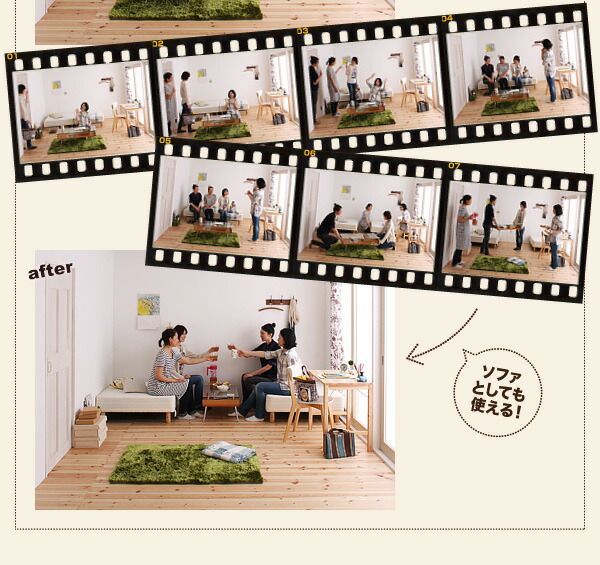 分割式マットレスベッド ボンネルコイルマットレスタイプ