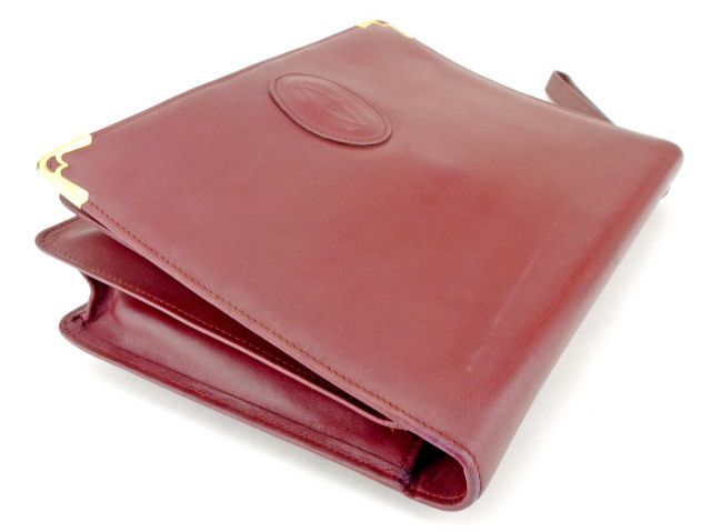 カルティエ クラッチバッグ セカンドバッグ マストライン ボルドー