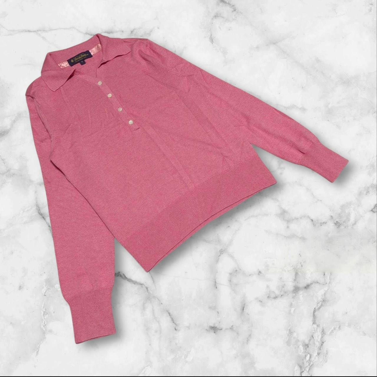 シルク ブルックスブラザーズ S 薄手ニット トップス ポロ襟 カシミヤ