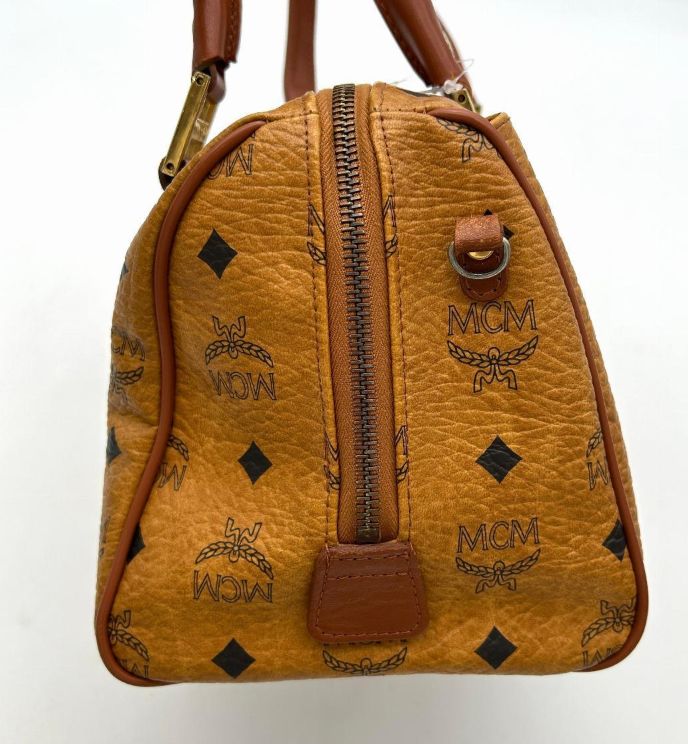MCM エムシーエム　ボストンバッグ　ヴィセトス　ハンドバッグ　ゴールド金具 美品】MCM エムシーエム ボストンバッグ ヴィセトス 2WAY