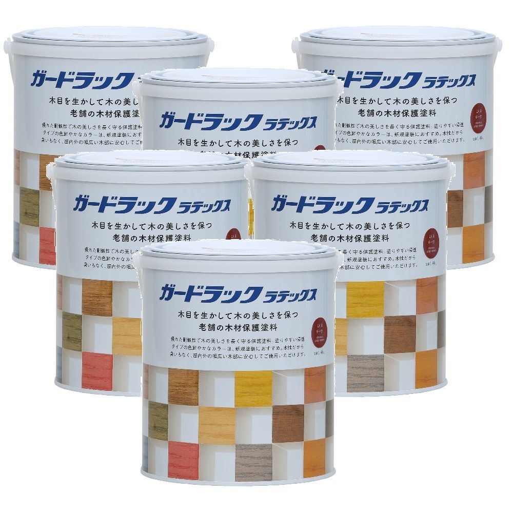 和信ペイント ガードラック アクア Ａ−９ オーク 14kg ３缶セット - 1