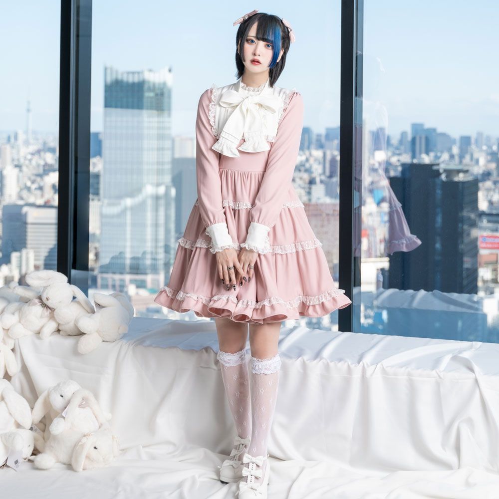 夢展望　DearMyLoveEmily エミリーフリルワンピース エミリーフリルワンピース middle M-3L – レディース