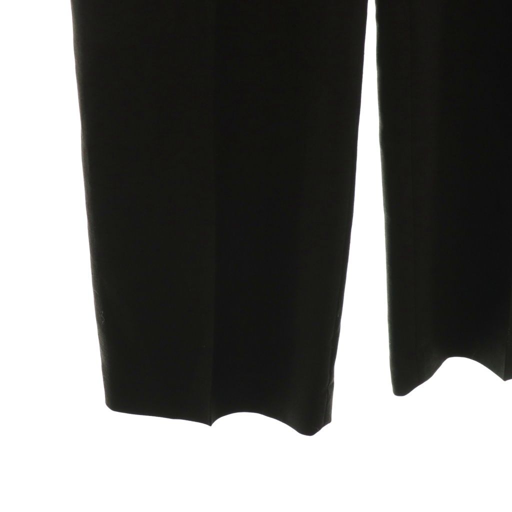 人気アイテムお得に購入！ マメクロゴウチ Mame Kurogouchi 24SS Linen Touch Triacetate Cropped Trousers パンツ フ 1 ブラック |HK OS 汎用性のある