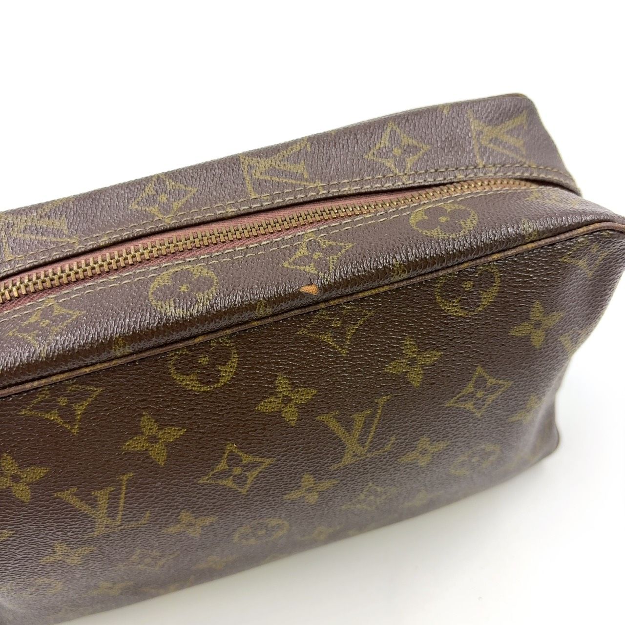 ブラウン コスメポーチ