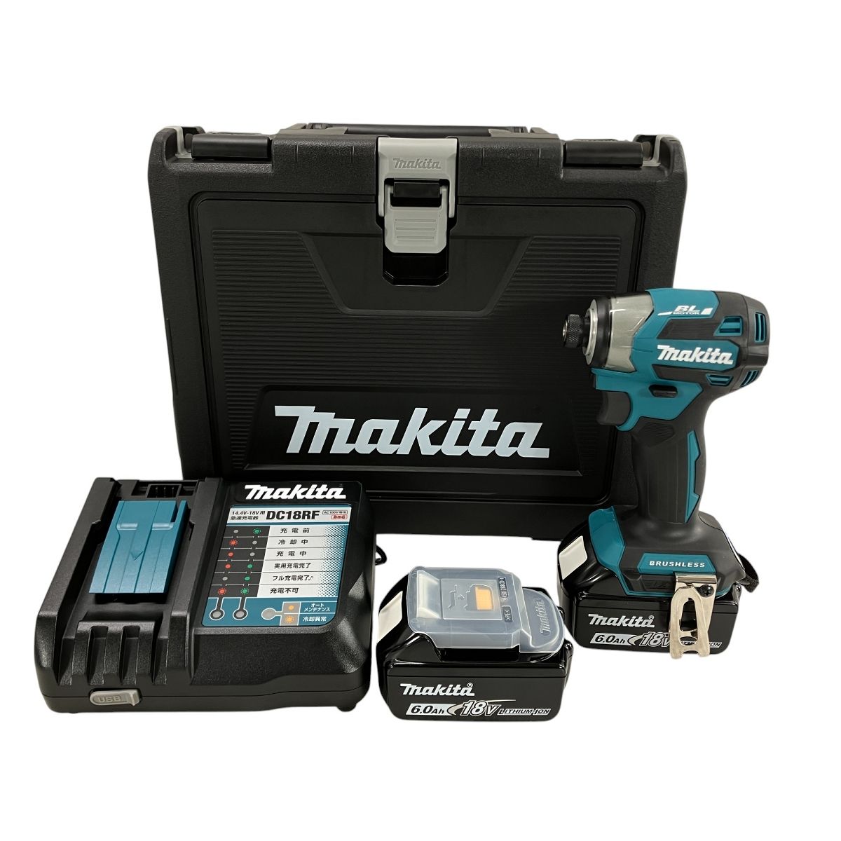 makita マキタ TD173DRGX 充電式 インパクトドライバー バッテリー2個 充電器付き 電動工具 W10022006