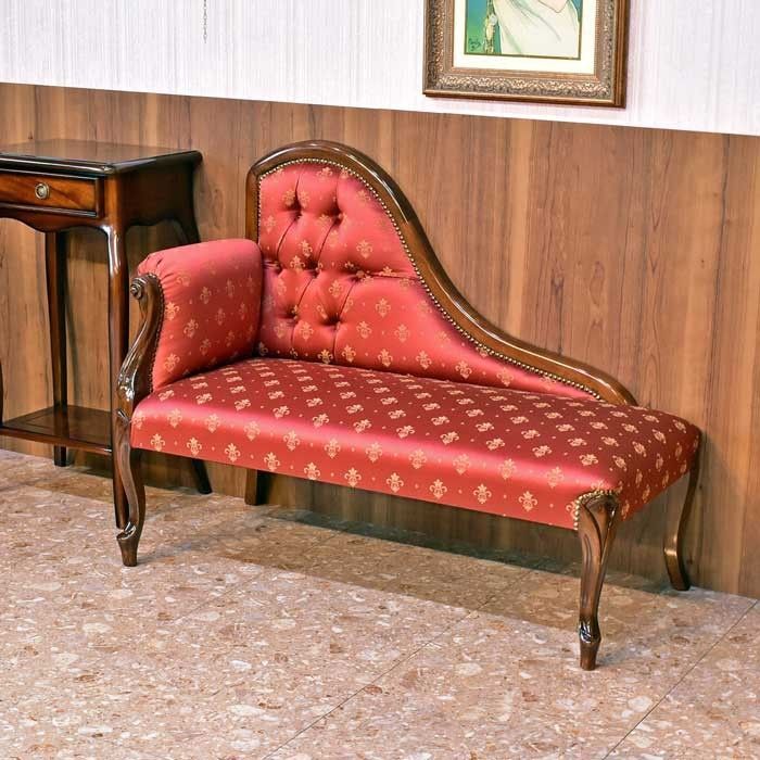 k546r121 イタリア製 クラシカルオットマン・スツール 猫脚家具 ピンク