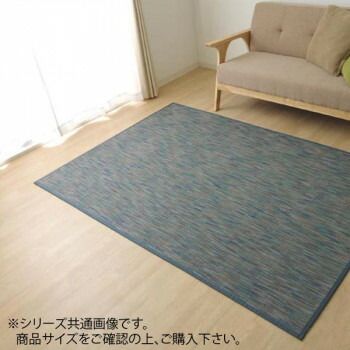 イケヒコ ラグ カーペット バンブー 竹 『DXフォース』 ネイビー 約190×250cm 5370680
