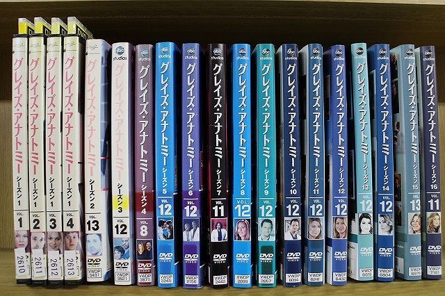 DVD グレイズ・アナトミー シーズン1〜16 全180巻 ※ケース無し発送