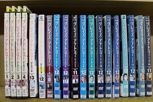 DVD グレイズ・アナトミー シーズン1〜16 全180巻 ※ケース無し発送