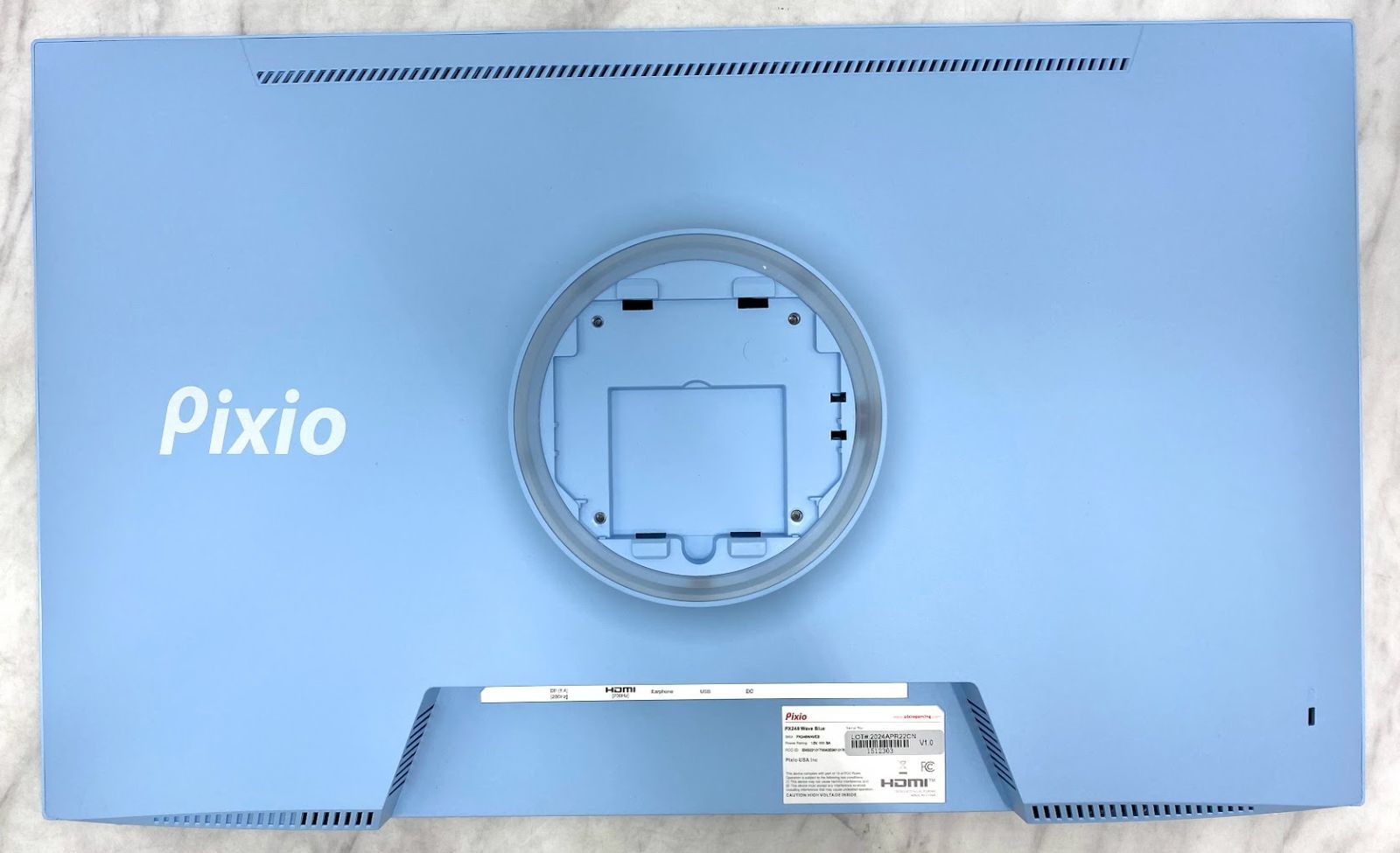 ジャンク品】 Pixio PX248 Wave Pastel Blue ゲーミングモニター 23.8