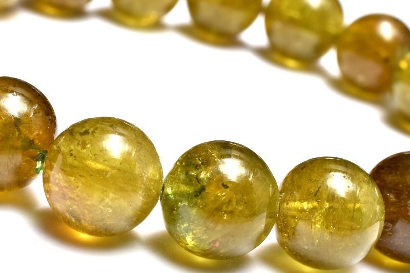 【１点物】ウグイスカラー グリーントルマリン 10mm ブレスレット パワーストーン 天然石 _MA1690