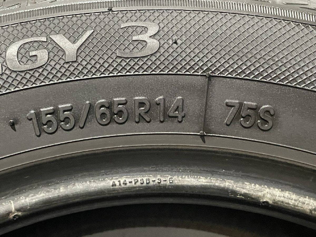 TOYO NANOENERGY 3 155/65R14 14インチ 夏タイヤ 1本 21年製 バリ溝 N-WGN ミライース アルト ムーヴ ラパン等　(KTC016)