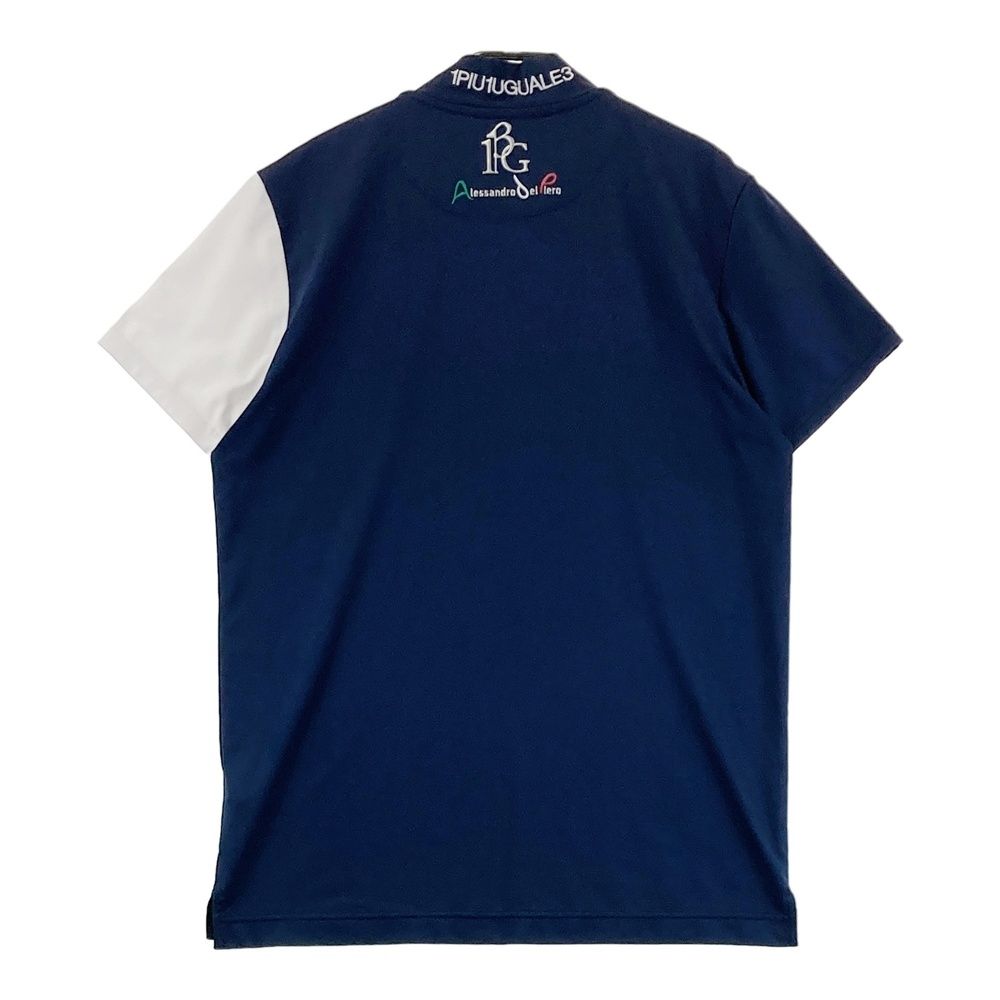 サイズ 4 1PIU1UGUALE3 GOLF ハイネック半袖Tシャツ ネイビー系 240101461888 ゴルフウェア メンズ ストスト