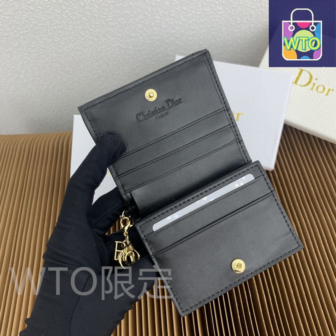 本日WTO] ミニ レディディオール ウォレット グレーシープレザー