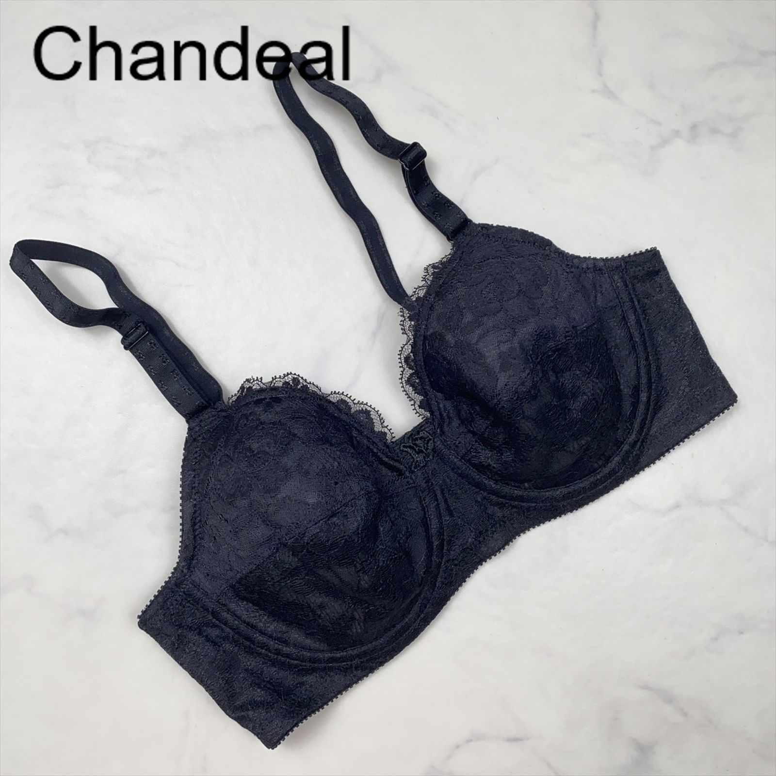 新品未使用】Chandeal シャンデール ブラジャー C70 BL ブラック