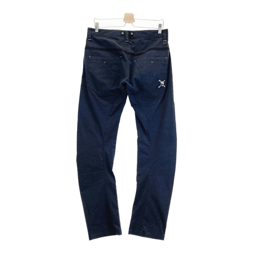 【未使用】 OAKLEY オークリー スカル チェック パンツ 33 ボルドー ワイン系 矢野東 OAKLEY オークリー スカルコレクション 春夏 スカル刺繍☆ 格子柄