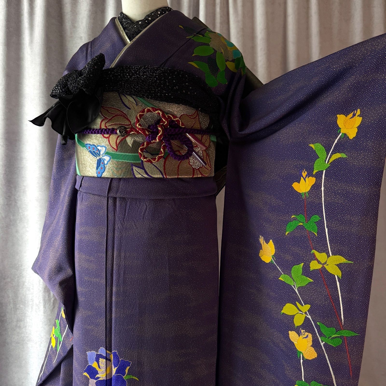 極美品 振袖フルセット トールサイズ TLサイズ 長身用 160〜170cm 正絹 