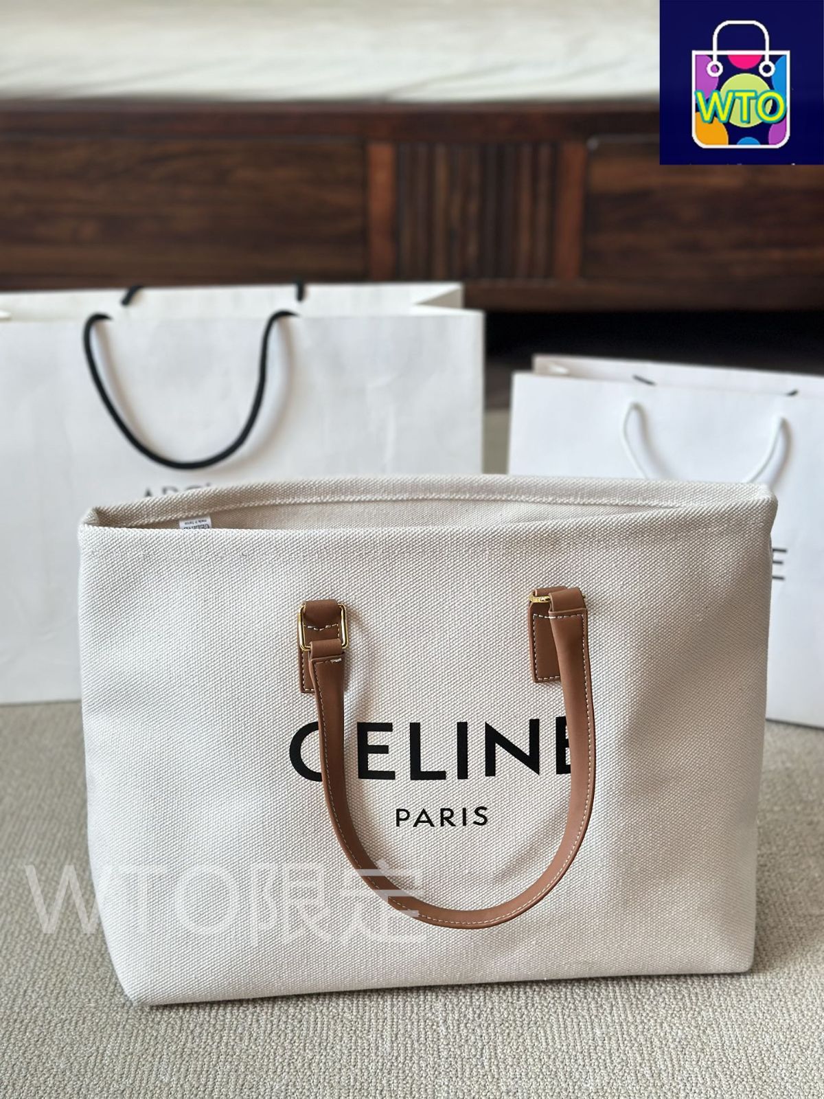 Celine] キャンバス ショッピングトートバッグ - リサ着用モデル