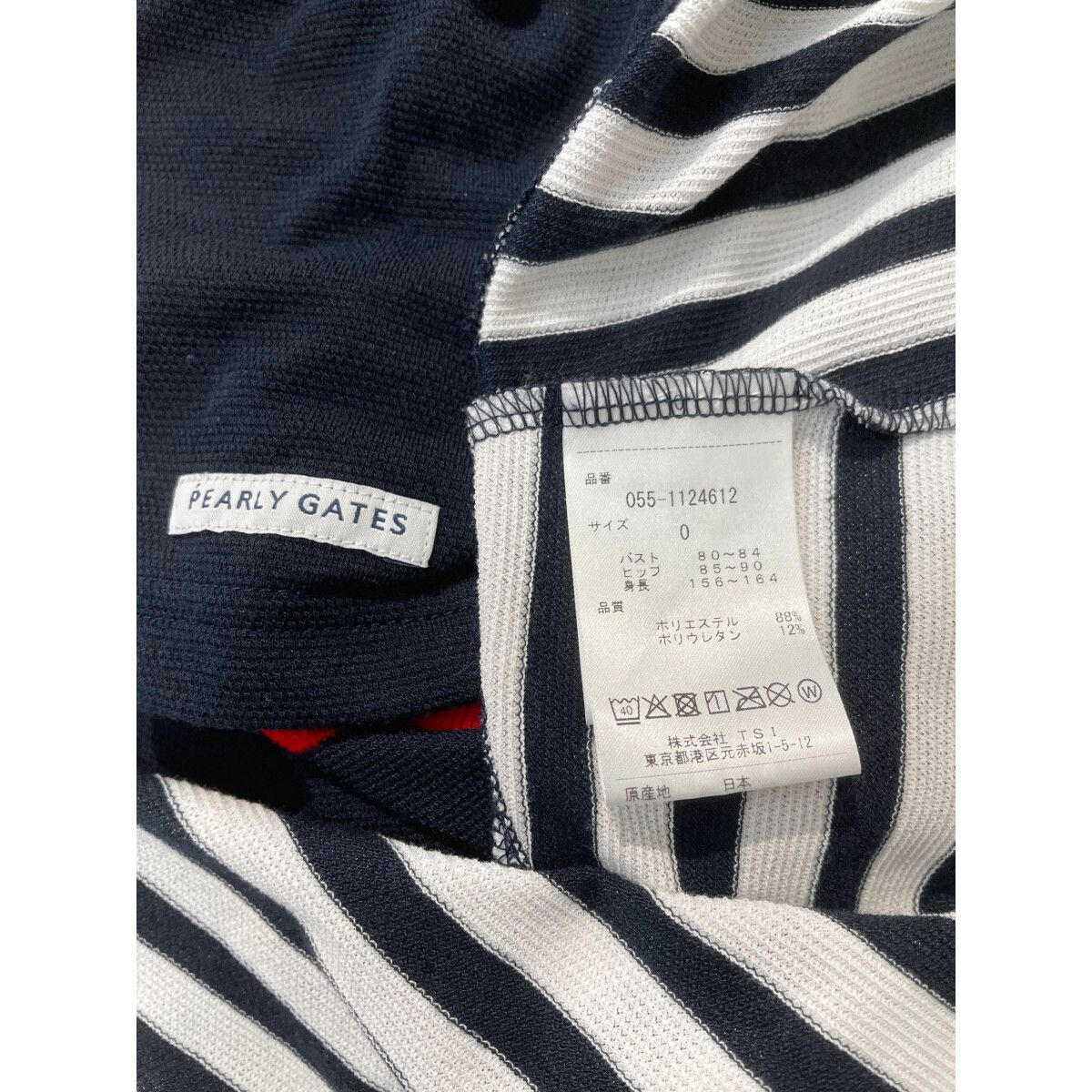 未使用品パーリーゲイツ PEARLY GATES ボーダーワンピース 美品♡パーリーゲイツ♡ワンピース♡ボーダー♡ネイビー