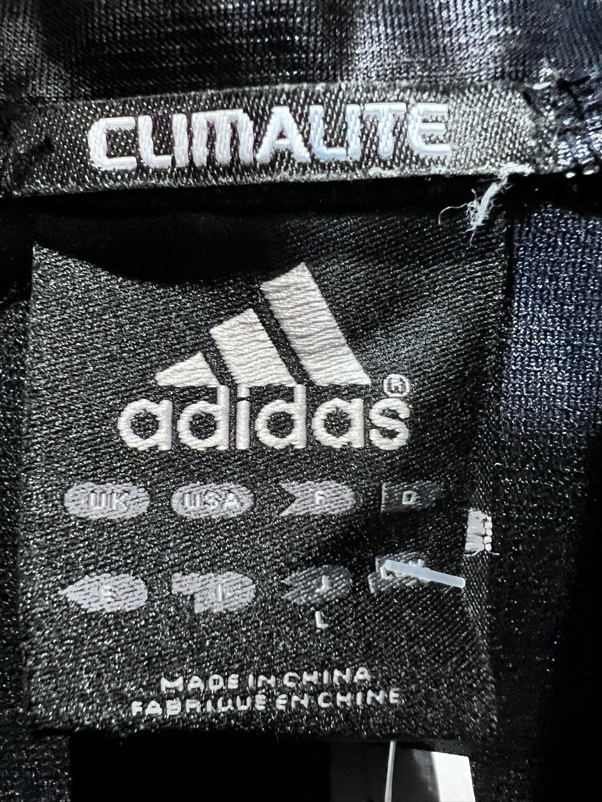 【超美品】アディダス adidas climaliteセットアップ  黒金 美品 アディダス 黒金ラメ CLIMALITE シャイニー ジャージ 上下