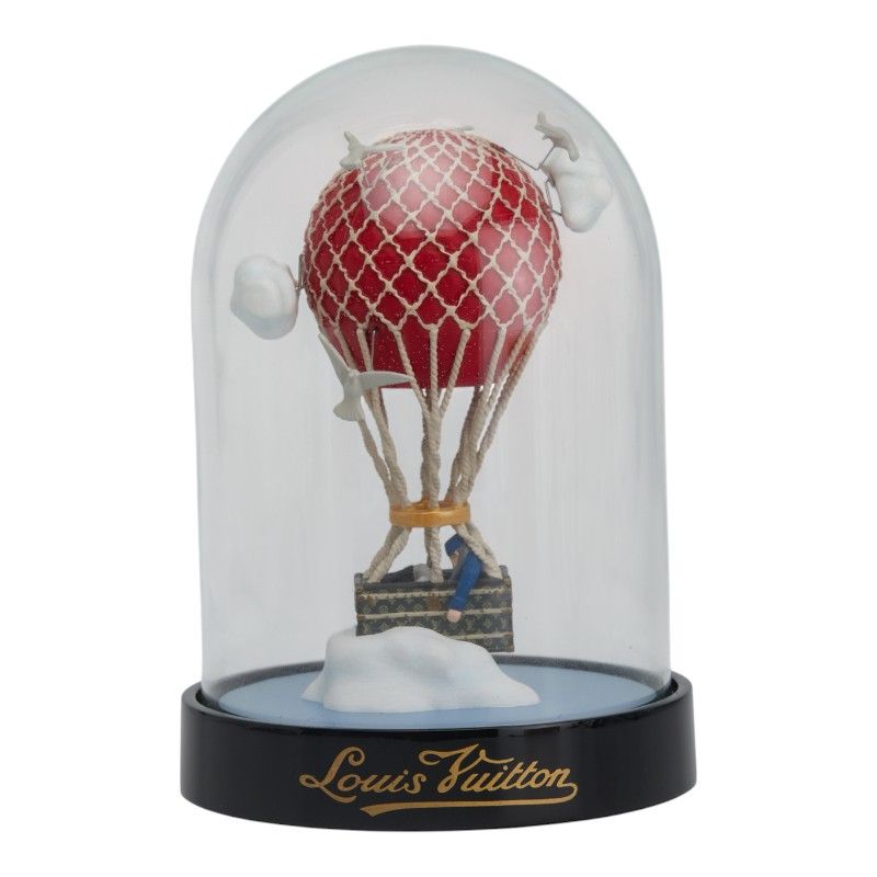 ルイ ヴィトン マル アエロ エアバルーン 2013年 オブジェ 置物 クリア レッド マルチ ガラス レディース LOUIS VUITTON 1-0233256