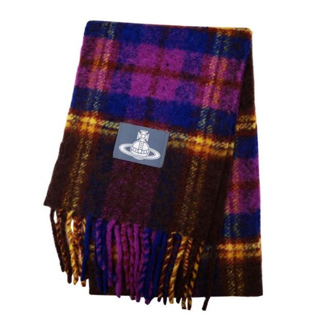 2025AW Vivienne Westwood Chunky Tartan Scarf マフラー 8103014F-W01BM