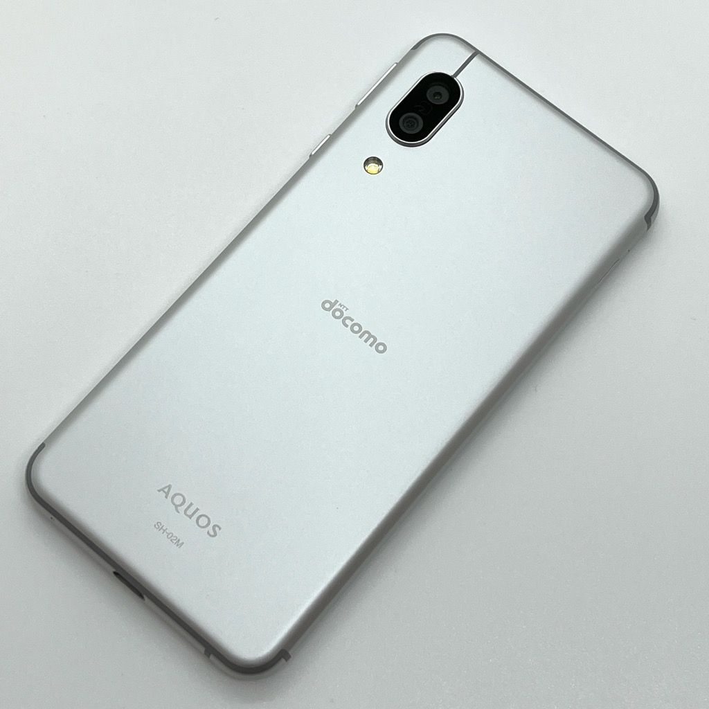 発送は13日から。　良品 AQUOS sense3 SH-02M シルバーホワイト docomo SIMフリー 64GB 判定〇 スマホ本体 送料無料 複数在庫