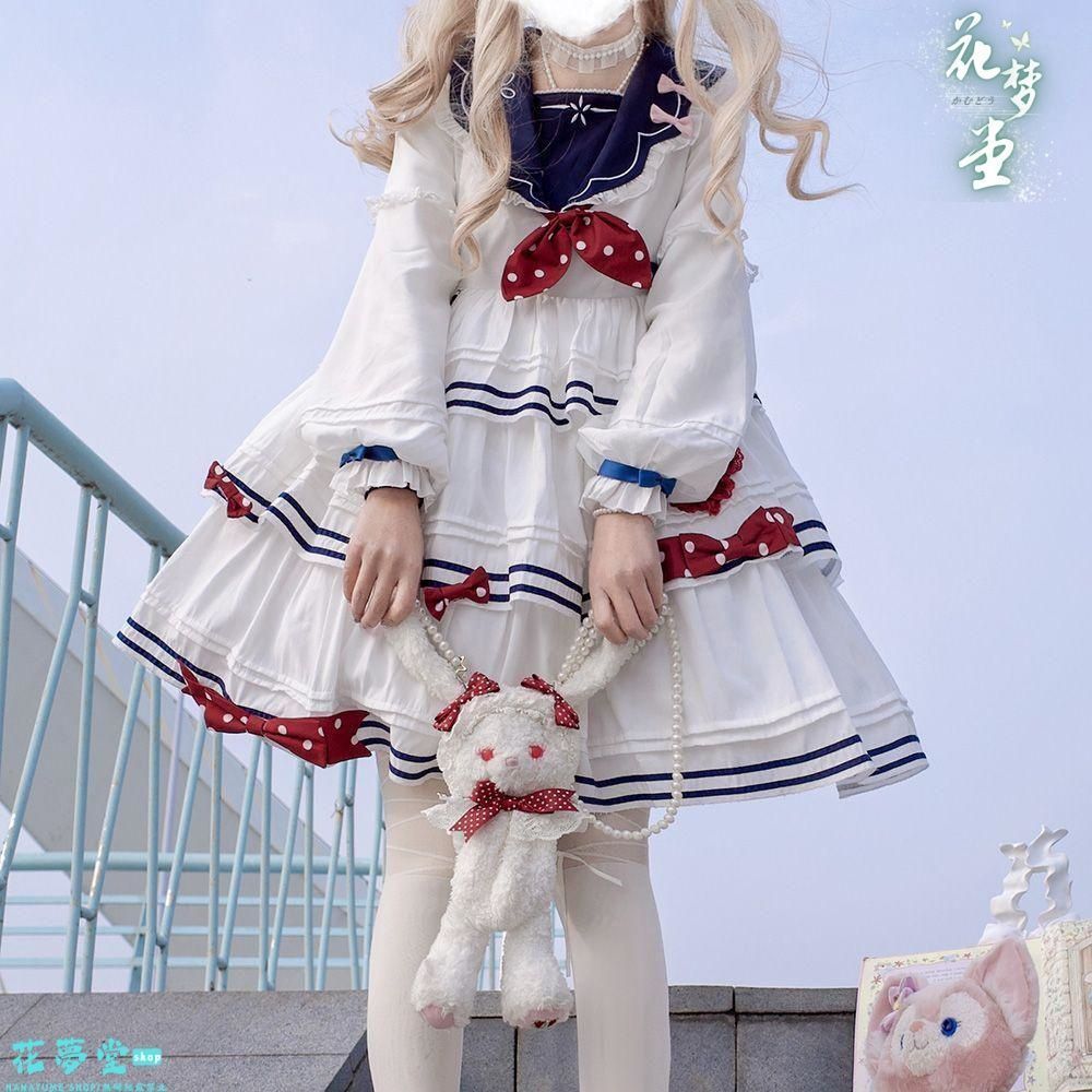 25年 コスプレドレスロリータセット 仮装 オリジナル 洋服 ロリータ ワンピース 撮影会 舞台 イベント 原野空間-238