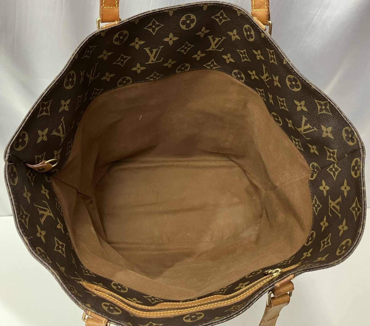 鑑定済み　良品✨　ルイヴィトン　モノグラム　サックショッピング　トートバッグ 希少中古□LOUIS VUITTON モノグラム サックショッピング レザー