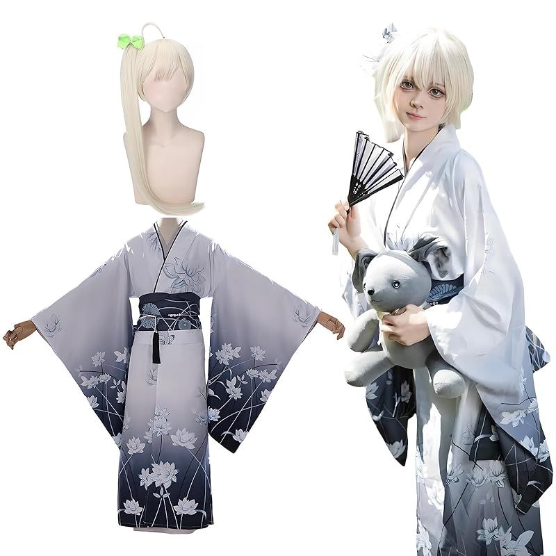 在庫 神併 春日野穹 コスプレ ウィッグ付き 着物 ヨスガノソラ コスプレ衣装 大人用 仮装 文化祭 イベント コスチューム ステージ服 Kasugano Sora cosplay 春日野穹 ウィッグ付き M 0