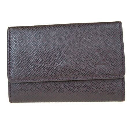 【中古】 ルイヴィトン LOUIS VUITTON ミュルティクレ 6連キーケース タイガ アカジュー レザー M30536 08ER480