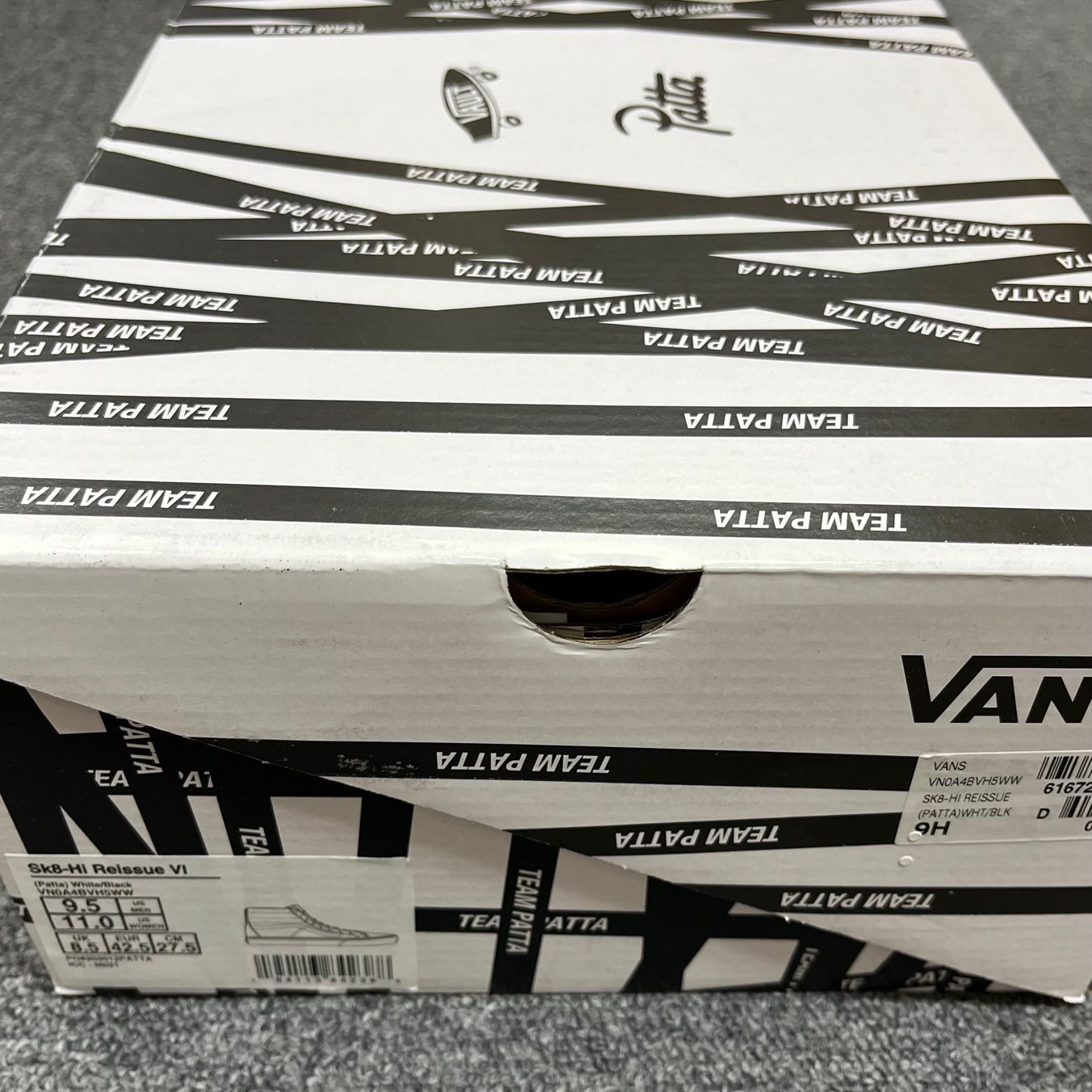 定価14300円 未使用 VANS × PATTA SK8-HI Reissue VI スケハイ 
