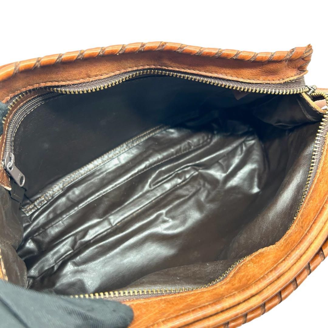良品 1131 イビサ ショルダーバッグ パッチワーク レザー